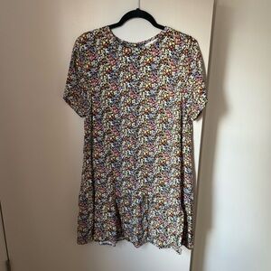 Loft Floral Swing Shift Dress
